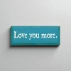 Slickblue Love You More Wooden Sign – Rustic Couple’s Wall Decor for Home, Wedding or Anniversary – 7x18, Color Options - 2 of 3