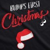Bumps First Christmas Maternity Shirt Funny Merry Tee For New Pregnant Family - Crazy Dog Maternity T Shirt - 3 of 4