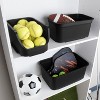 9qt Heavy Duty Storage Bin - Brightroom™: Black Plastic, Stackable & Portable, Universal Storage, 9qt Capacity - 2 of 4