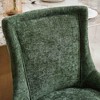 Okak Modern Chenille Dining Chairs Set of 2, Comfy Fabric Chairs with Thick Upholstered, Accent Chairs with Gold - Plated Legs Rivet Trim - 4 of 4