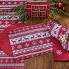 Patricia Heaton Home Holiday Fairisle Napkin Set of 4 - 2 of 4
