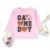 The Juniper Shop Basketball Game Day Coquette Toddler Long Sleeve Tee - 2 of 4