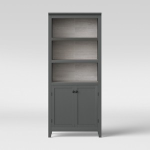 Threshold 5 shelf hot sale bookcase with doors