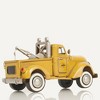 1926 Tow Truck Model – Handmade Iron Collectible – Yellow Vintage Decor Old Modern Handicrafts - 3 of 4