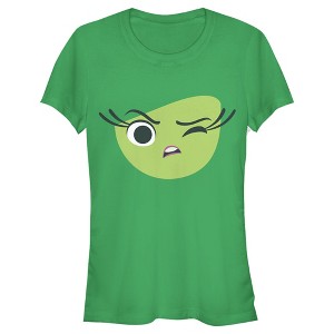 Juniors Womens Inside Out Disgust Halloween T-Shirt - 1 of 3