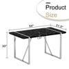 CAVINAS Modern Rustic Industrial Rectangular Dining Table for 4-6, Kitchen Table with 1.5" Thick Tabletop & Metal Legs, Desk for Kitchen Dining Room - 3 of 4