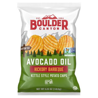 Boulder Canyon Avo Oil Hickory BBQ Potato Chips - 5.25oz