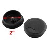 Unique Bargains Computer Desk Plastic Grommet Cable Cord Hole Covers Black 50mm Dia 4 Pcs - 2 of 4