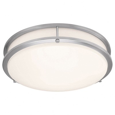 Access Lighting Solero Iii 1 - Light Flush Mount in  Brushed Steel