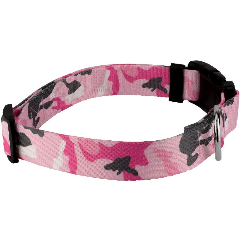Country Brook Petz Deluxe Pink and Grey Camo Dog Collar - Made in the U.S.A., 4 of 6