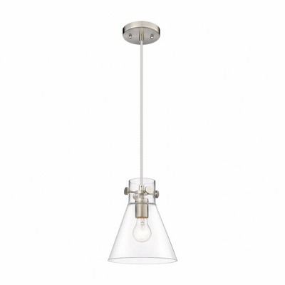Newton Cone - 1 Light Pendant In Industrial Style-9.88 Inches Tall and 8 Inches Wide