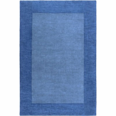Hauteloom Macedon Blue Bordered Wool Rug
