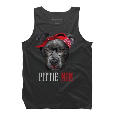 Men's Design By Humans Mother's Day Pittie Mom Pitbull Dog Lovers By dandingroz Tank Top