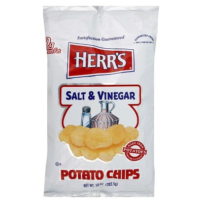 Herr's Salt & Vinegar Salt & Vinegar Potato Chips - 10oz