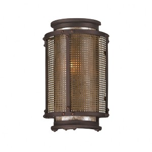 Troy Lighting Copper Mountain 1 - Light Wall Light in  Centennial Rust Silver Mica Shade - 1 of 1