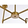 Elegant Lighting Hanson 8 lights pendant in brass with clear shade - 4 of 4