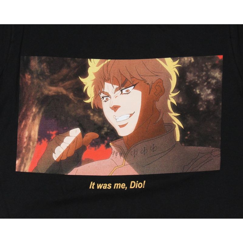 Jojo's Bizarre Adventure Men's It Was Me, Dio! Graphic Print Anime T-Shirt, 2 of 4