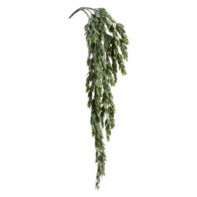 Vickerman 33" Artificial Light Green Mini Leaf Spray. Includes 3 sprays per pack.