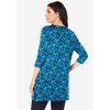 Roaman's Women's Plus Size Boatneck Ultimate Tunic With Side Slits - 3 of 4