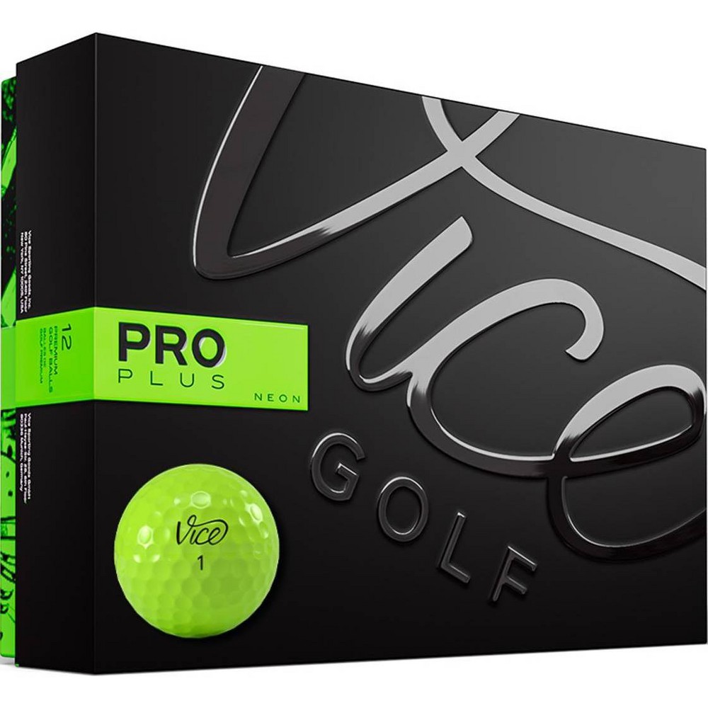 Photos - Golf Vice Pro Plus  Balls Lime - 12pk