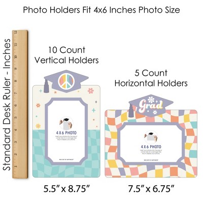 Hippie Groove Grad 4x6 Photo Display Centerpiece Kit - 15 Pieces