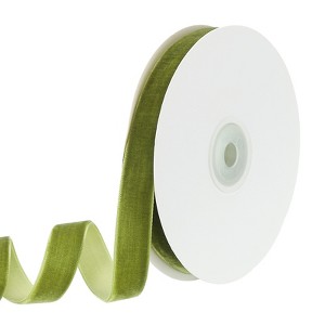 Unique Bargains Velvet Single-Faced Vintage Soft DIY Decorative Wedding Ribbon - 1 of 4