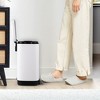 COZONY 1.3 Gallon Stainless Steel Trash Can with Lid, Soft-Close Pedal, Fingerprint Resistant, Compact Garbage Bin for Kitchen & Bathroom - 3 of 4