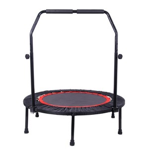 VisioGear Trampoline for Kid, 40" Mini Kids Trampoline, Indoor Outdoor Toddler Bouncer, Black, 39.37*39.37*45.28 - 1 of 4