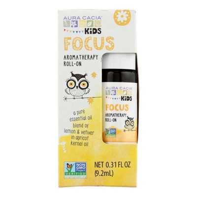 Aura Cacia Kids Focus Aromatherapy Roll-On Essential Oil - 0.31 fz