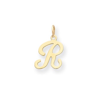 Black Bow Jewelry 14k Yellow Gold, Sophia Collection, Small Script ...