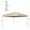 DSVIMOY 13'*13' Pop Up Canopy Tent, Outdoor Instant Gazebo Sun Shade Shelter for Catering, Wedding, Beige, 157.2"*157.2"*124.8" - 3 of 4