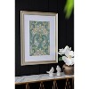 24"x32" Smithsonian Floral Gold Framed Wall Art Canvas Yellow/Turquoise - A&B Home: Transitional Style, Mixed Media Botanical Artwork - 4 of 4