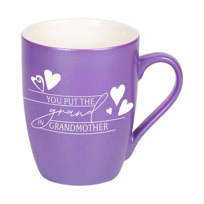 Elanze Designs You Put The Grand In Grandmother Passion Purple 10 ounce New Bone China Coffee Cup Mug