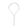 Silver 1/2 Cttw Diamond Alternating Circle and Kite Link Bolo Bracelet - 3 of 4