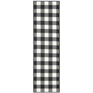 Oriental Weavers Marina 1932K Black/ Ivory Indoor/Outdoor Area Rug - 2'3" x 7'6" - 1 of 4