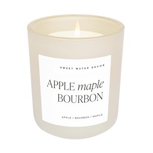 Sweet Water Decor Apple Maple Bourbon 15oz Matte Candle - Tan - 1 of 3