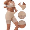 INSPIRE CHIC Women's Wide Lace Trim Slip Shorts Lightweight Comfort Thigh Slimmers - 3 of 4