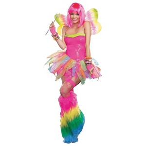 Halloween Express Adult Rainbow Fairy Costume - M - 1 of 2