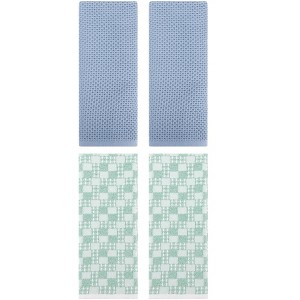 REGALWOVEN 4 Pcs Soft Absorbent Comfortable Waffle Design Hand Towel - 1 of 4