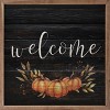 Kendrick Home Welcome Pumpkin Wall Art Black - 2 of 4