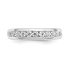 Black Bow Jewelry 14K White Gold 1/6 to 3/4Ctw Lab Created Diamond 11-Stone Channel Band - 4 of 4
