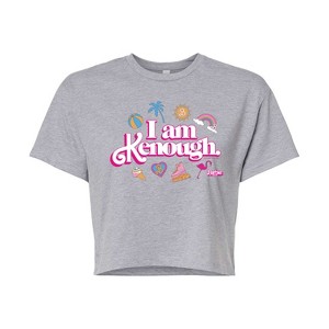 Women's - Barbie - I Am Kenough Icons Cropped Graphic T-Shirt - 1 of 4
