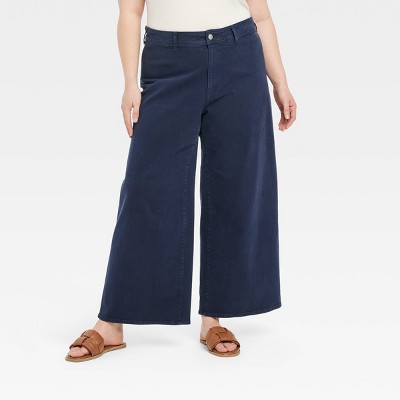 Women's High-Rise Sailor Wide Leg Ankle Jeans - Universal Thread™