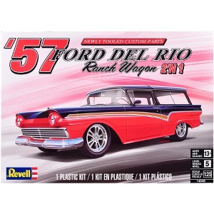Level 5 Model Kit 1957 Ford Del Rio Ranch Wagon 2-in-1 Kit 1/25 Scale Model by Revell - 1 of 4