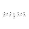 Winco Square Shakers with Stainless Steel Top, 0.5 oz - Pack of 12 - 4 of 4