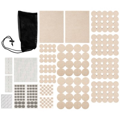 SoftTouch 320pk Self-Stick Heavy Duty Furniture Felt Pads and Bumpers Beige