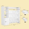 43.5 Inch Wide Storage Organizer with 8 Removable Bins & Multiple Cubbies, 4-Tier Storage Shelf for Books, and Crafts, Bookcase for Bedroom, Classroom - 2 of 4