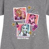 Girls' - Mattel - Girl Squad Pop Art Graphic Short Sleeve Fleece Dress - 2 of 4