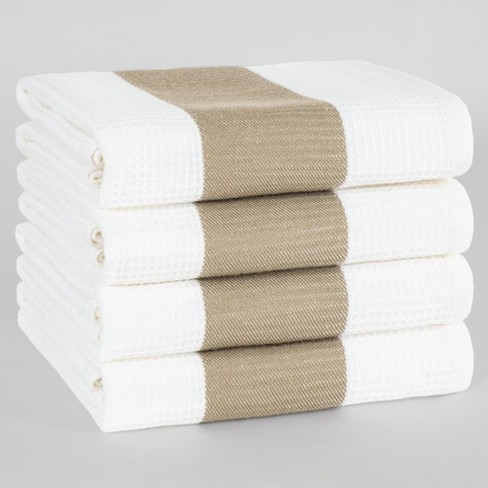 American Soft Linen Dish Towels, 100% Cotton Dish Cloths For 