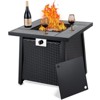 28 Inch Propane Fire Pit Table, 50,000 BTU Rectangle Fire Table with Cover for Patio and Garden - 2 of 4
